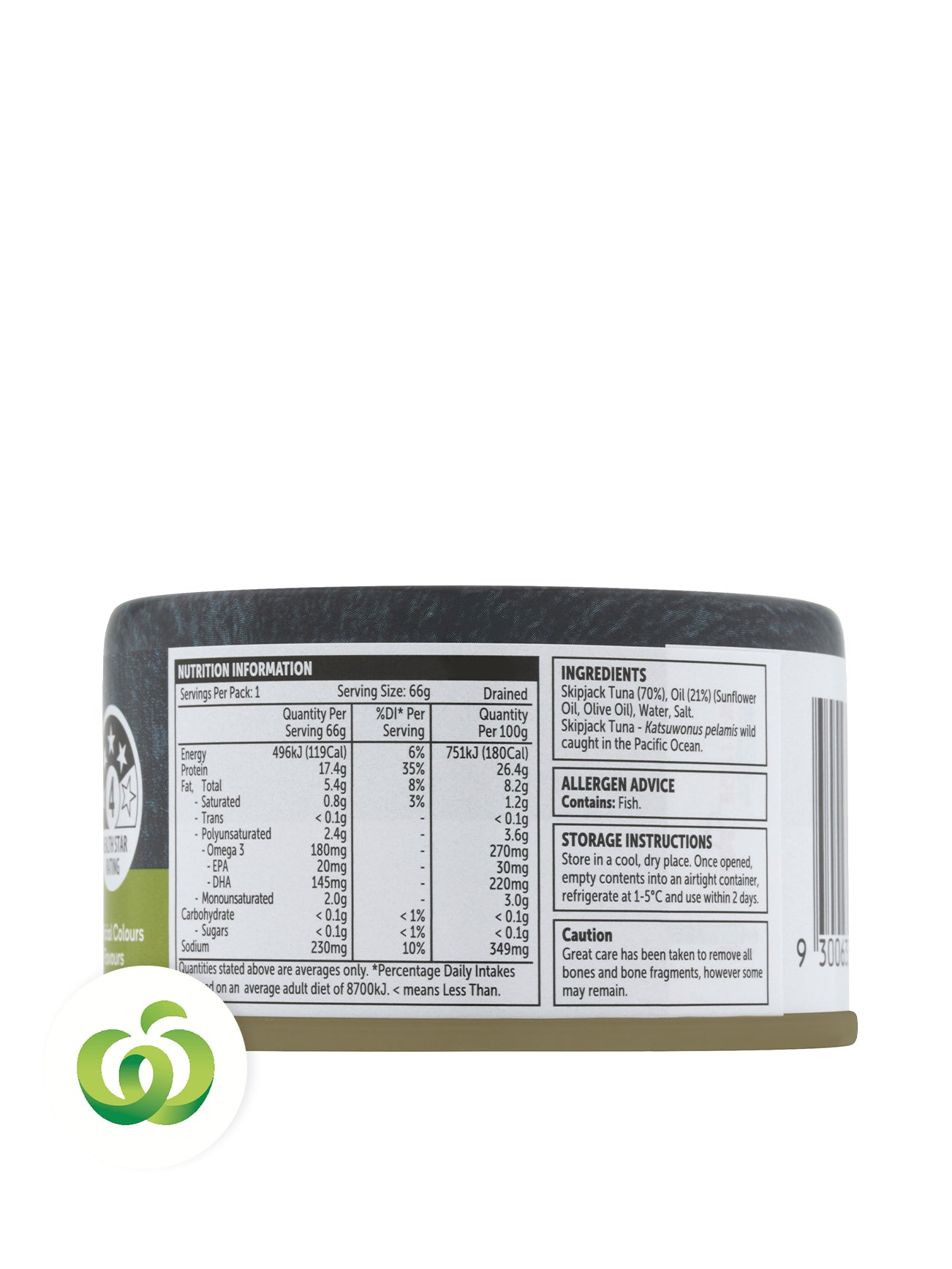 WOOLWORTHS TUNA IN OIL 95G