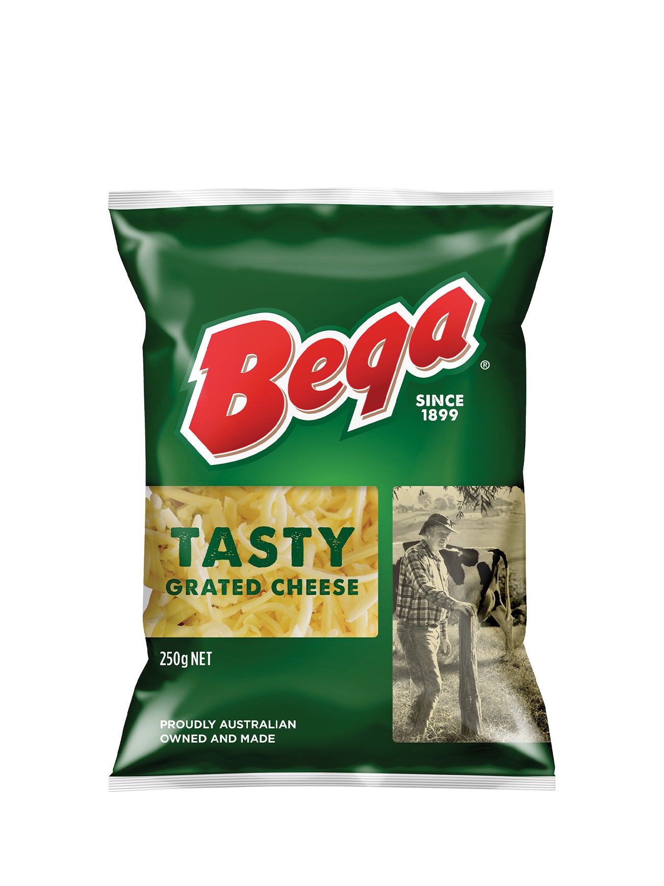 BEGA TASTY GRATED CHEESE 250GM