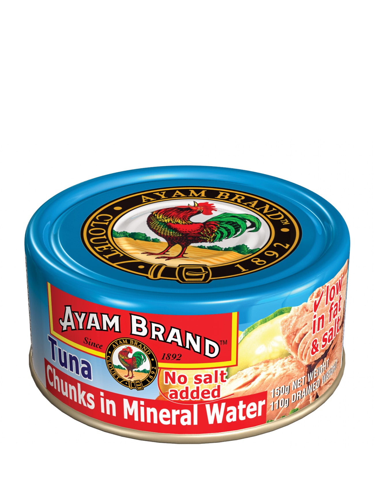 AYAM BRAND TUNA CHUNK IN MINERAL WATER 150G
