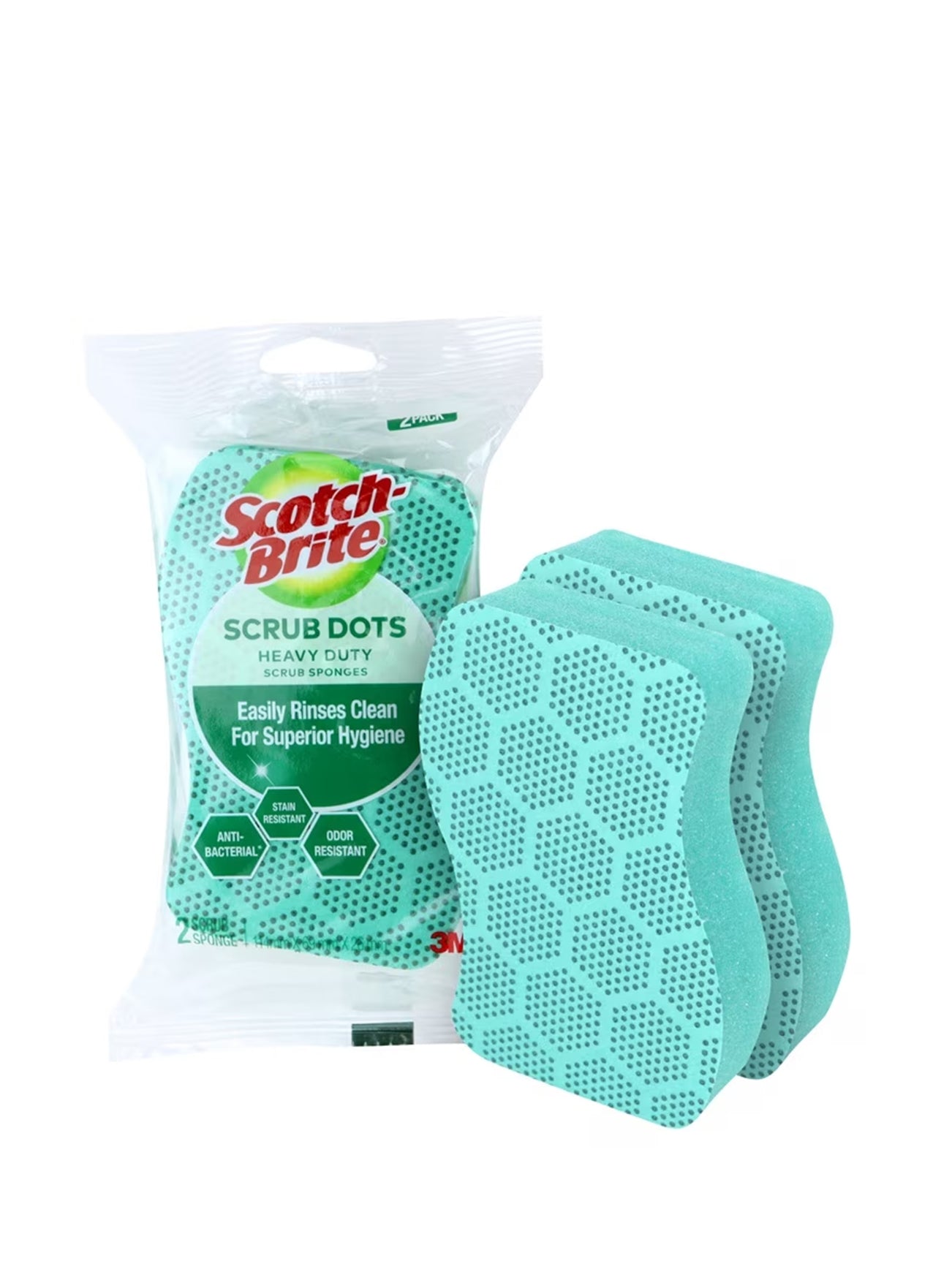 S/B SCRUB DOTS HEAVY DUTY 2PCS