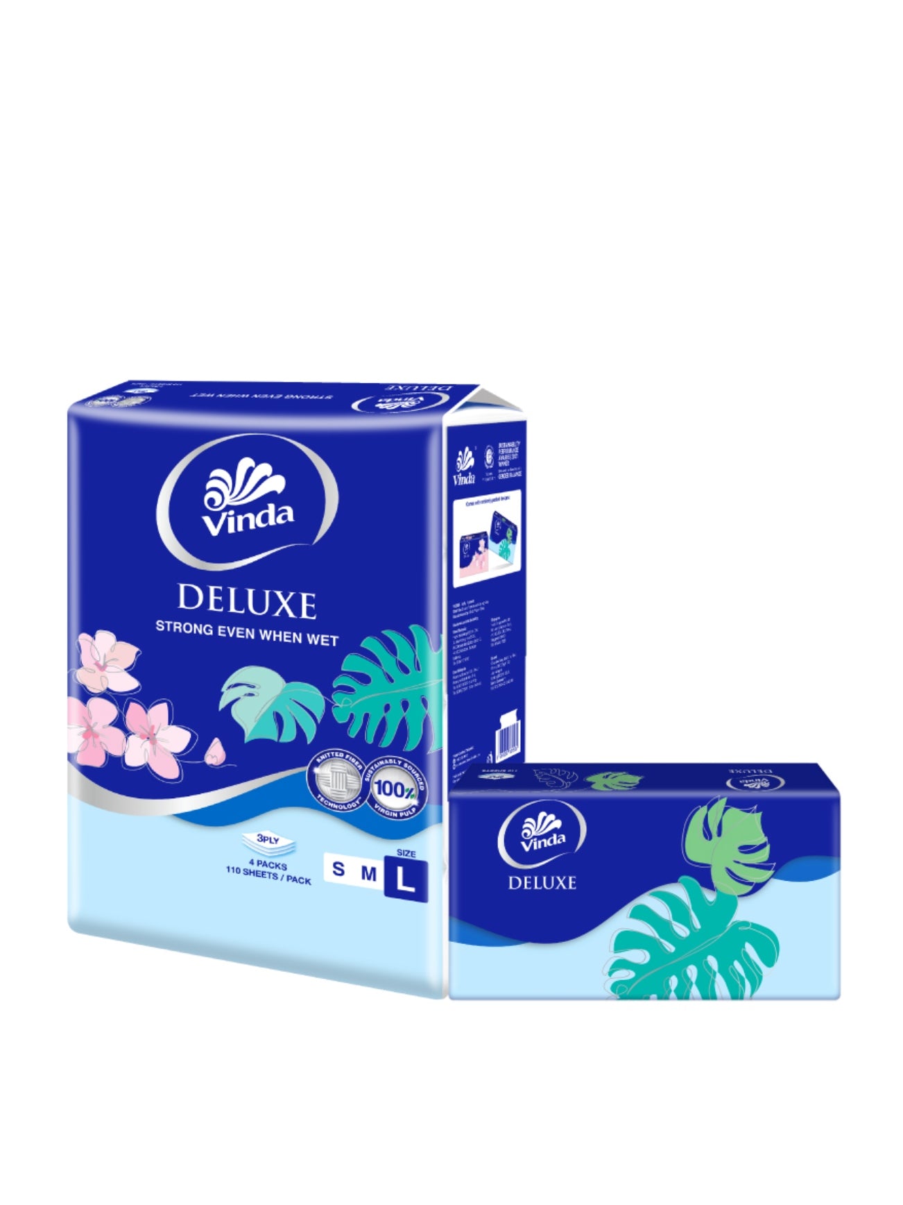VINDA DELUXE TISSUE 3PLY (L) 110SX4