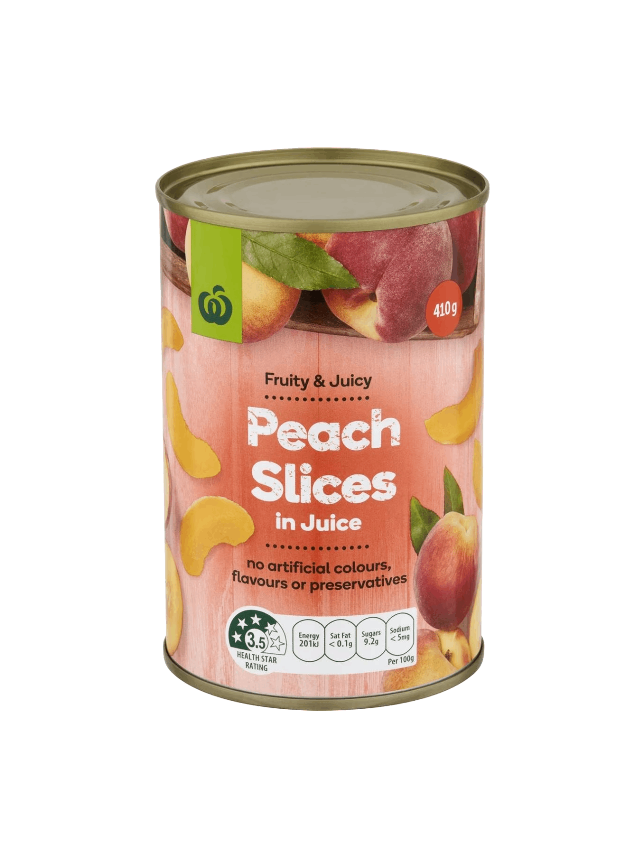 WW PEACH SLICES IN JUICE 410G